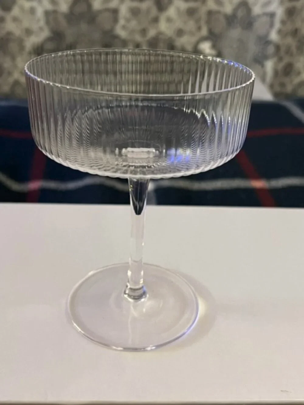 Handblown 9 oz Set of 4 Crystal Coupe Glasses - NWT